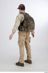 Whole Body Man T poses White Army Athletic Studio photo references